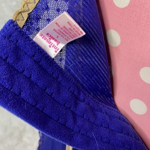 Intimates basics purple & gold Y2K corset with garter straps - Picture 9 of 9